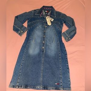 Vintage Tommy Hilfiger long sleeve denim dress